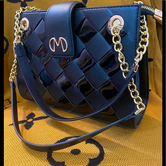 NWT Authentic Matmazel designed 5 pockets  Leather Tote shoulder bag . - Picture 5 of 10